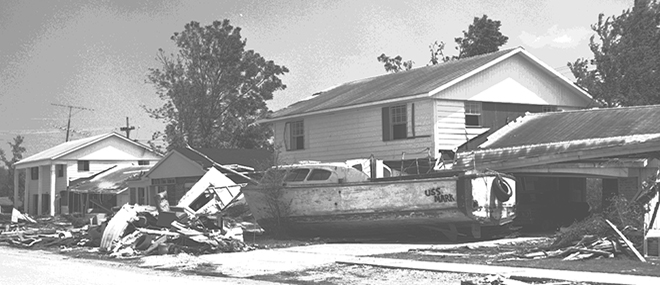 Our state has endured much devastation at the hand of Mother Nature, as captured here from 1969's Hurricane Camille. John Gasquet, photographer